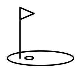sport, golf, game icon illustration on transparent background