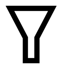 filter icon illustration on transparent background