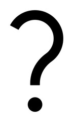 question mark icon illustration on transparent background