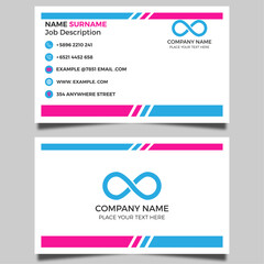 Modern Creative Business Card Design Template Vactor