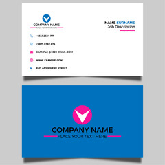 Modern Creative Business Card Design Template Vactor