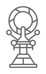 Tire, car icon illustration on transparent background