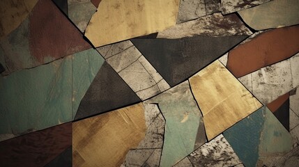 Fractured textures in earthy colors created with generative AI technology