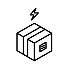 fast and safe shipping. fast delivery. cargo package vector design. home delivery. editable vector.
