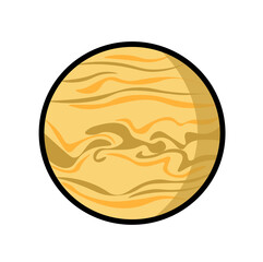 Venus vector. Venus planet, solar system. Art & Illustration