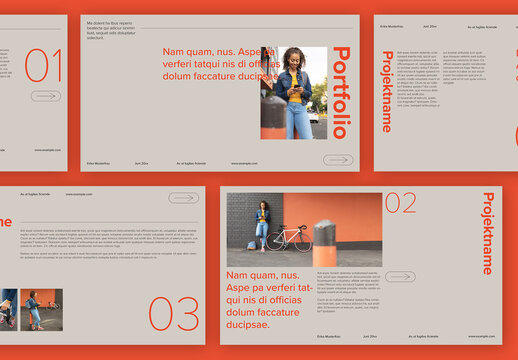 Schlichtes Layout F&uuml;r Interaktives Portfolio