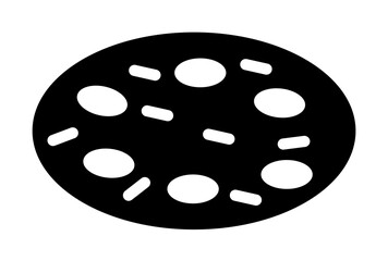 pizza, fast food, food icon illustration on transparent background