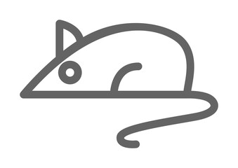 Animal testing, mouse, rat icon illustration on transparent background