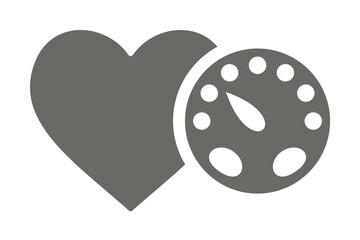 Blood Pressure icon illustration on transparent background