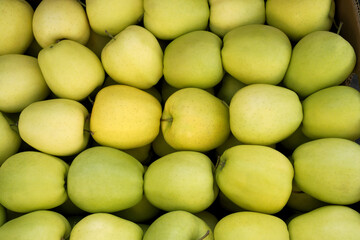 apples background. harvest, food texture.