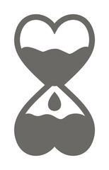 Time icon illustration on transparent background
