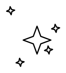 stars icon illustration on transparent background