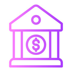 bank gradient icon
