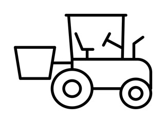 bucket loader icon illustration on transparent background