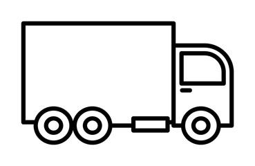 dam truck icon illustration on transparent background