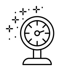 Diving meter icon illustration on transparent background