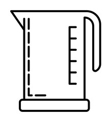 Electric kettle dusk icon illustration on transparent background
