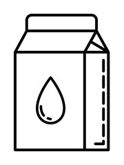 carton of milk dusk icon illustration on transparent background