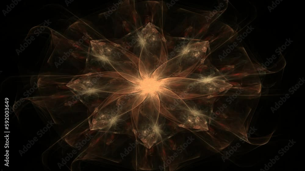 Poster abstract fractal color background with crossing circles and oval. motion illustration.