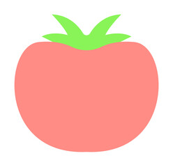 Tomato, vegetable icon illustration on transparent background