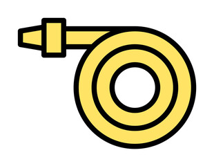 Hose, flower icon illustration on transparent background