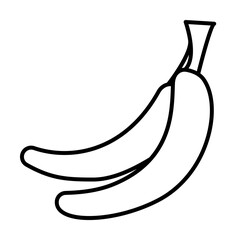 bananas icon illustration on transparent background