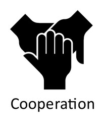 Friendship, cooperation icon illustration on transparent background