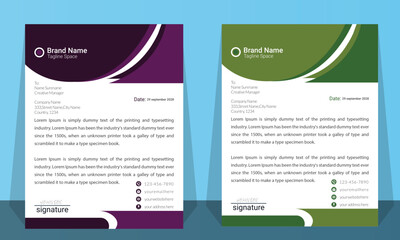 Creative & Modern Letterhead Design Template For business And Advertising.