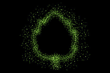 Realistic Colorful bokeh sparkle light effects on black background	