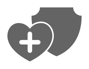 Obraz premium Insurance, health, medical, shield icon illustration on transparent background