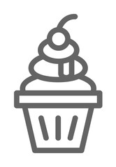 Ice-cream, Italy icon illustration on transparent background