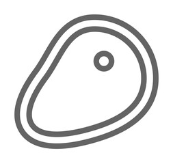 Steak, Italy icon illustration on transparent background