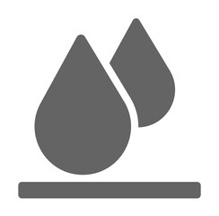 Fototapeta premium laboratory, two drops icon illustration on transparent background