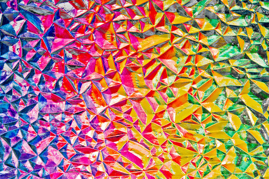 Close-up of colourful fractals; United States of America