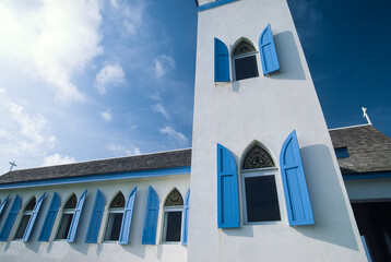 Church in George Town, Great Exuma; Great Exuma Island, Bahama Islands