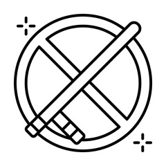 Against torture ban club icon illustration on transparent background