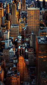 New York City downtown iPhone wallpaper. Created using generative AI