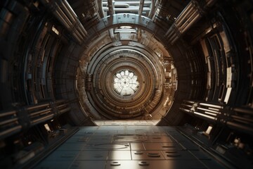 Time travel: photorealistic version of a time machine created by generative ai