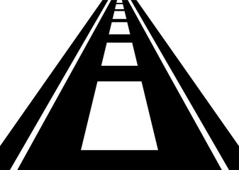 straight ahead road vector. highway vector.
