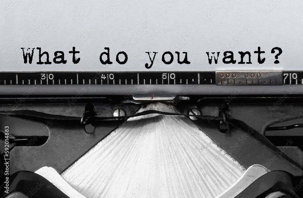 Aufkleber text what do you want typed on retro typewriter