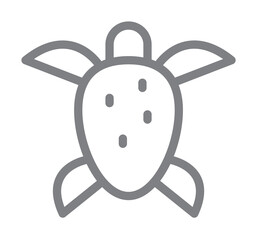 turtle icon illustration on transparent background