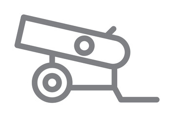 Rifle icon illustration on transparent background