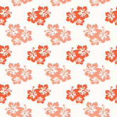 Purple Aloha Hawaiian Shirt Seamless Background Pattern	