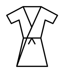 kimono outline icon illustration on transparent background