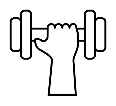 recommend clip art: dagger with dumbbells outline icon illustration on transparent background