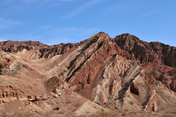 rock formations in the desert in Salta province, Argentina