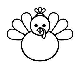 Chicken, holiday, turkey icon illustration on transparent background