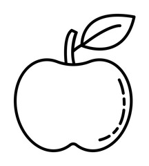 apple dusk style icon illustration on transparent background