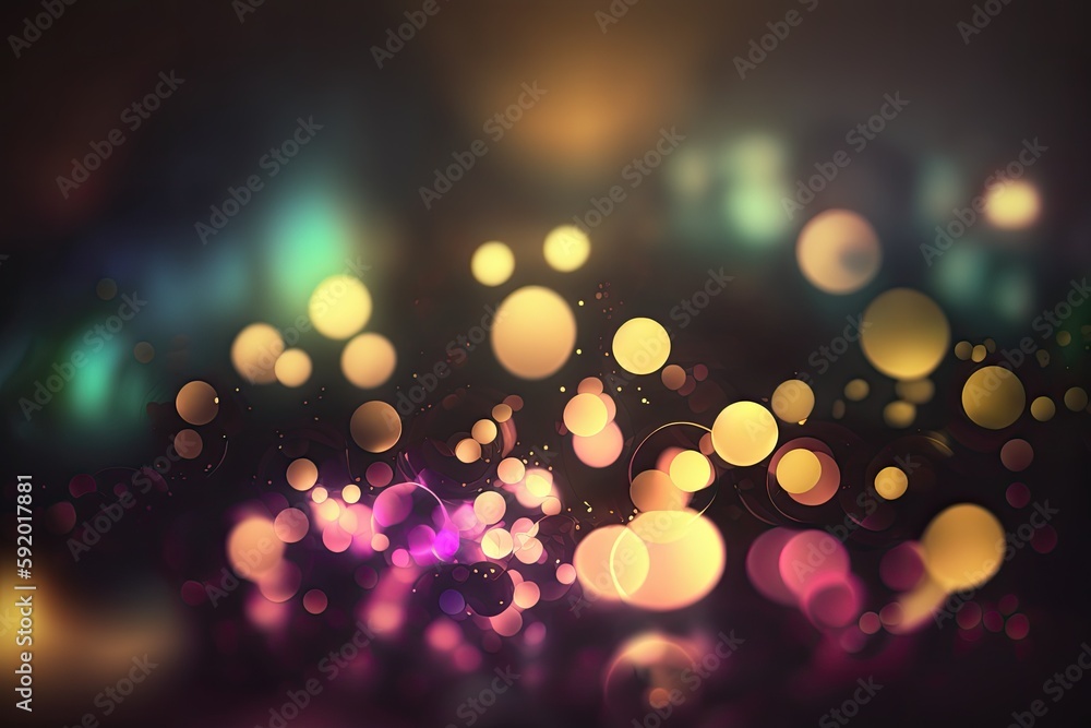 Poster abstract colorful lights creating a mesmerizing blur effect. generative ai