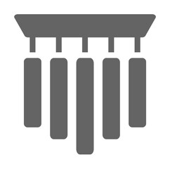 Chime icon illustration on transparent background